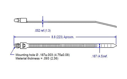 18-950 Series Arrowhead Mount Cable Ties - Image 2