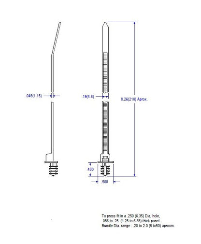 19BH-850 Series: Blind Hole Cable Ties - Pack of 1000 - Image 2