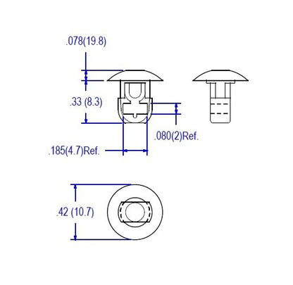 Reverse Mount Cable Tie Holder - 51 Series - Image 2