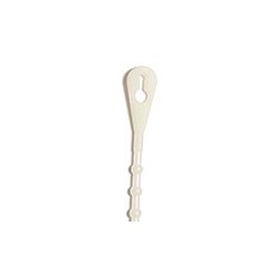 06 Series Beaded Nylon Cable Ties - UV Black, Reusable, UL94V-2, ASTM D4066 Compliant - Image 1