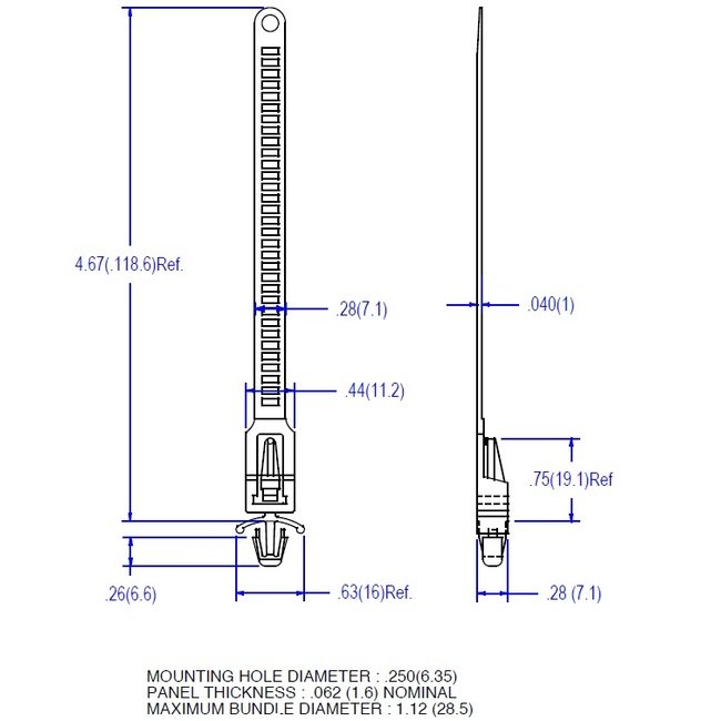21 Series Releasable Arrowhead Cable Ties - Pack of 1000 - Image 2