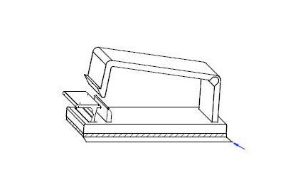 Flat Wire Clamp with Adhesive Back - Nylon 66 Material, Grey, RoHS Compliant - Image 1