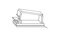 Flat Wire Clamp with Adhesive Back - Nylon 66 Material, Grey, RoHS Compliant