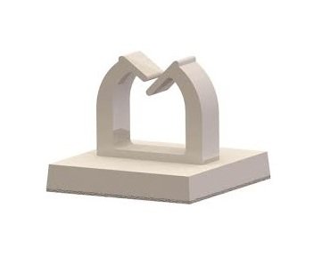 40 Series Micro Wire Saddle on Adhesive Base - Nylon 66, RoHS Compliant - Image 1