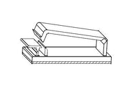 Flat Wire Clip/Clamp - Adhesive Back - 63-250 Series