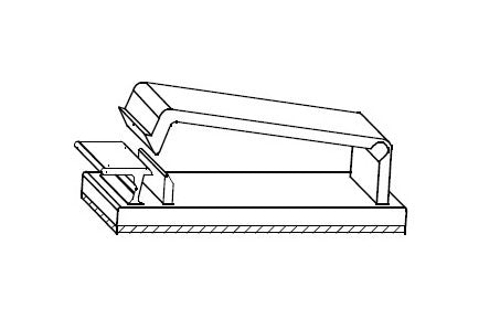 Flat Wire Clip/Clamp - Adhesive Back - 63-250 Series - Image 1