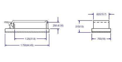 Flat Wire Clip/Clamp - Adhesive Back - 63-250 Series - Image 2