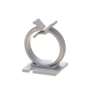 71 Series Round Wire Saddle on Base - Wire Routing Device - Image 1