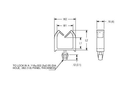 Miniature Wire Saddle for .062 Chassis - Pack of 1000 - Image 2
