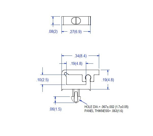 67 Series Micro Wire Saddle Locking Top - Wire Routing Device - Image 2