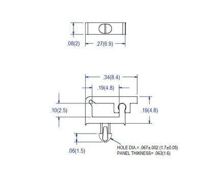 67 Series Micro Wire Saddle Locking Top - Wire Routing Device - Image 2