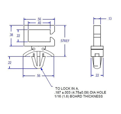 02 Series Side Entry Wire Saddle Mounting Clips - Image 2
