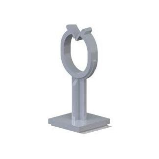 Nylon 66 Stand-Off Harness Clip with Adhesive Base - 73 Series - Image 1