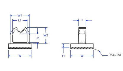 40 Series Micro Wire Saddle on Adhesive Base - Wire Routing Device - Image 2