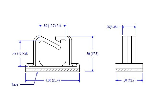 59 Series Adhesive Back Cord Clip - Image 2