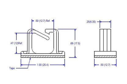 59 Series Adhesive Back Cord Clip - Image 2