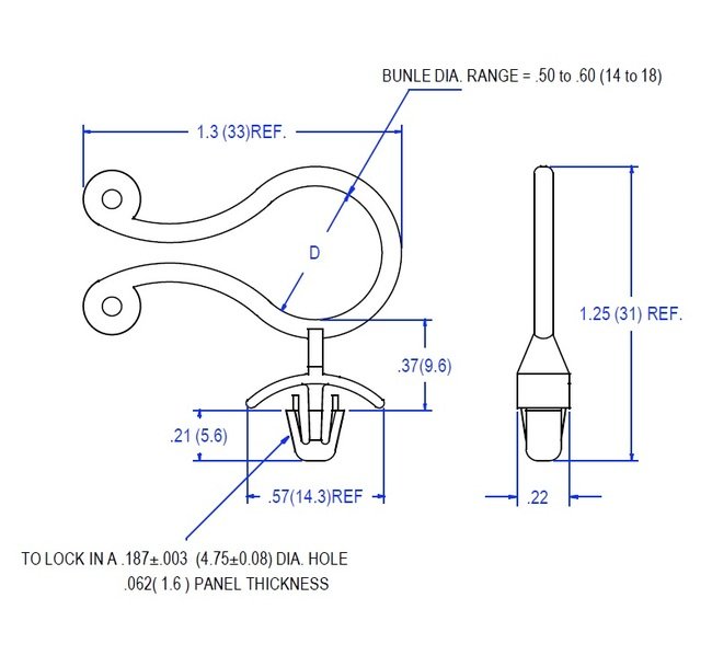 64 Series Side Entry Twist Lock for Wire Routing Devices - Image 2