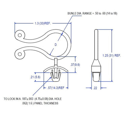 64 Series Side Entry Twist Lock for Wire Routing Devices - Image 2