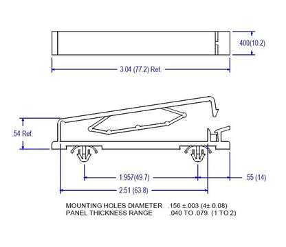 72 Series Tension Flat Wire Clip/Clamp Arrowhead Mount - Image 2