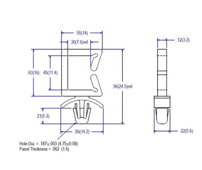 Wire Saddle Mount: 02-20 Series Side Entry - Image 2