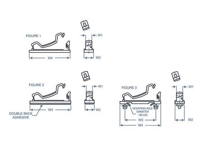 10 Series Locking Ribbon Cable Clip - Wire Routing Device - Image 2