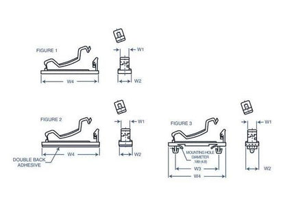 10 Series Locking Ribbon Cable Clip - Wire Routing Device - Image 2