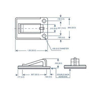 20 Series Flat Ribbon Cable Clip - Wire Routing Device