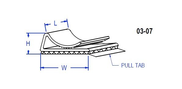 07 Series Adhesive Flat Cable Clamp - Image 2