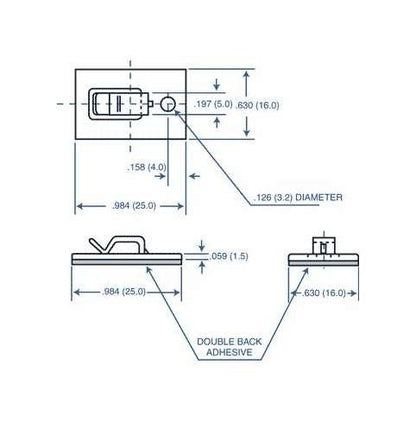 Polycarbonate Flat Ribbon Cable Clip - 21 Series - Image 2