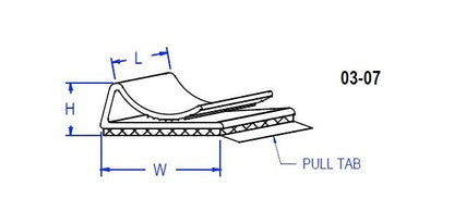 07 Series Flat Cable Clamp Adhesive Clip - Image 2