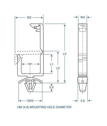 04 Series Wide Wire Saddle - Nylon 66, White (500/bag) - Image 2