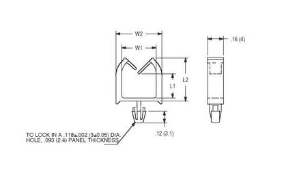 61 Series Miniature Wire Saddle - Image 2
