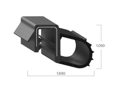 Uni-Grip 1.690x1.090 in Rubber Bulb Seal - Image 2