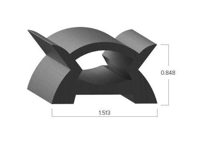 Uni-Grip 1.513in x 0.848in Bulb Seal - Image 2