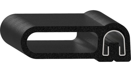 Uni-Grip 1.860" x 0.650" Bulb Seal - Rubber, Side Flange - Image 1