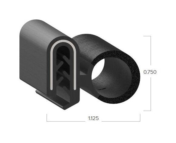 Uni-Grip 1.125" x 0.750" Bulb Seal - Image 2