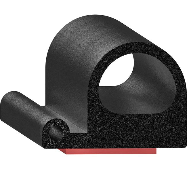 Uni-Grip 1.200x0.825 in Bulb Seal - Rubber Sponge, Top Mount - Image 1