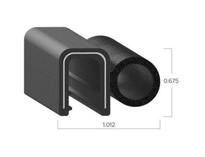 Uni-Grip 1.012x0.675 in Rubber Bulb Seal - Image 2