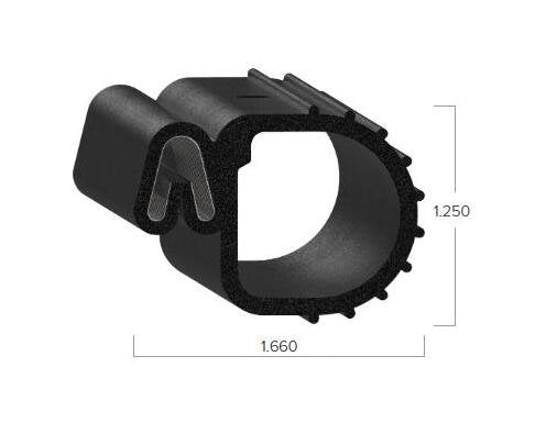 Uni-Grip 1.660x1.250 Bulb Seal for Doors and Windows - Image 2