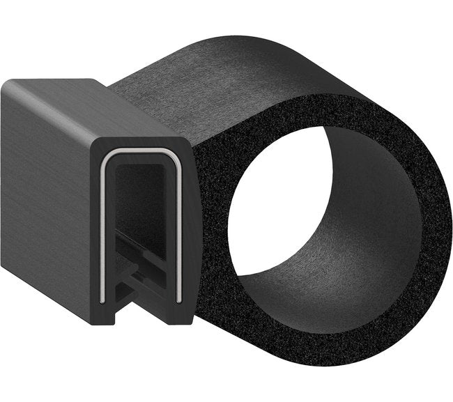 Uni-Grip 1.420x1.000 in Bulb Seal - Rubber - Image 1