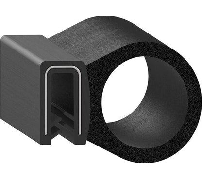 Uni-Grip 1.420x1.000 in Bulb Seal - Rubber - Image 1