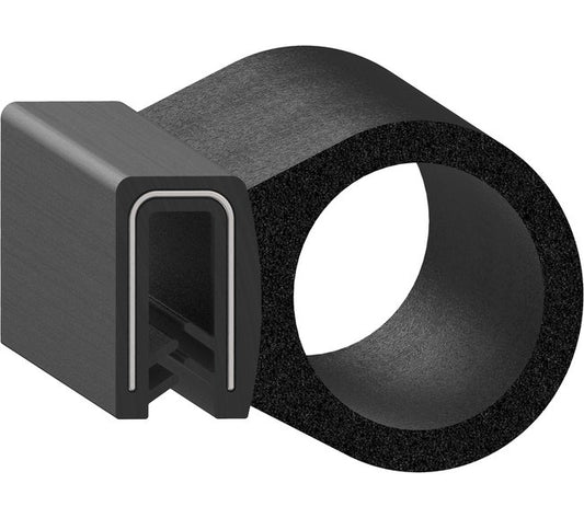 Uni-Grip 1.420x1.000 in Bulb Seal - Rubber - Image 1