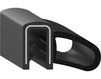 Uni-Grip 1.196" x 0.736" Bulb Seal, Rubber Material