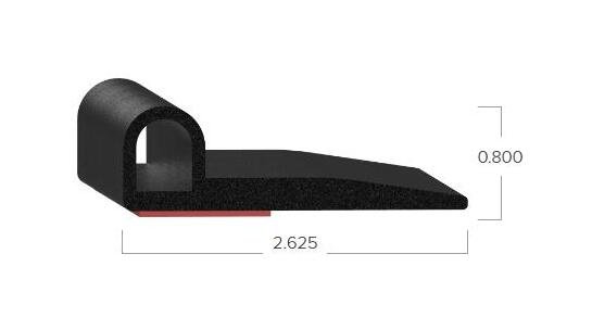 Uni-Grip 2.625 Inch Rubber Bulb Seal - Image 2