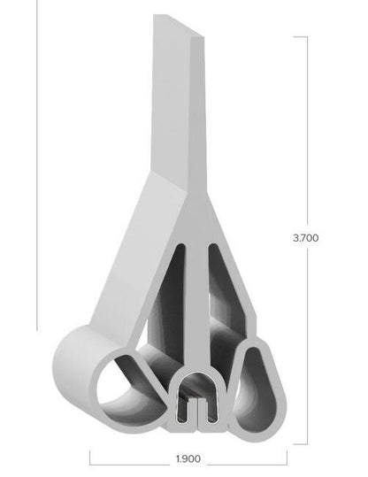 Uni-Grip 1.900 x 3.700 in Bulb Seal - Image 2