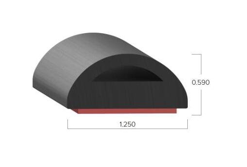 Uni-Grip 1.250x0.590 Inch Rubber Bulb Seal - Image 2