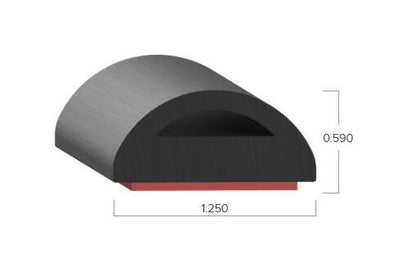 Uni-Grip 1.250x0.590 Inch Rubber Bulb Seal - Image 2