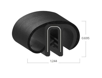 Uni-Grip 1.244 Inch x 0.695 Inch Rubber Bulb Seal - Image 2