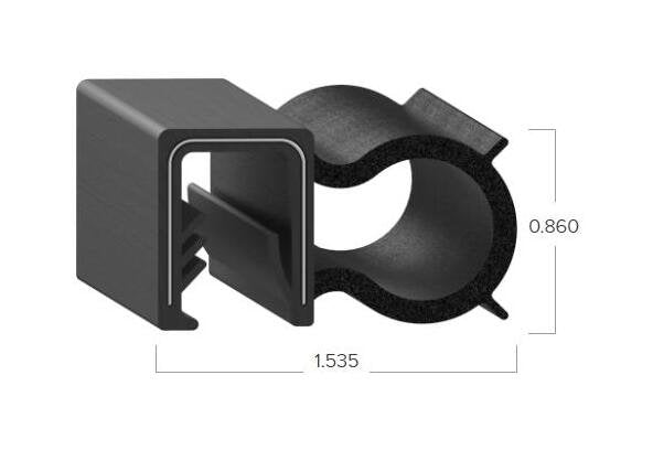 Uni-Grip 1.535x0.860 in Rubber Bulb Seal - Image 2