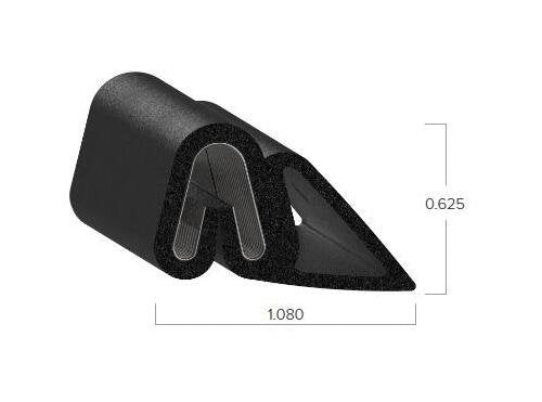 Uni-Grip 1.080in x 0.625in Rubber Bulb Seal - Image 2